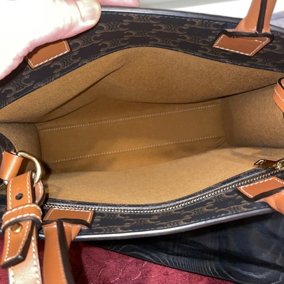 Celine Cabas Tote Triomphe Coated Canvas Bag - Picture 11 of 15